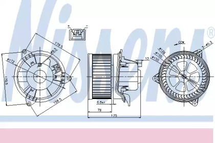 NISSENS FORD Вентилятор салону Focus, Mondeo 98-