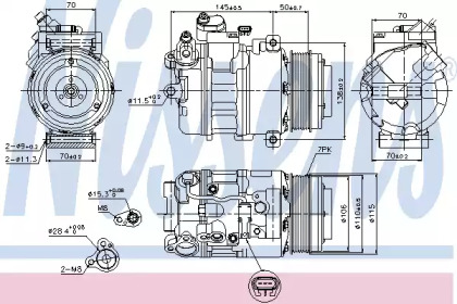 SPR╩пARKA KLIM NISSENS 89574 BMW 5/7/X5/X6 F10/F07/F01/E70/E71 08- [NOWA]