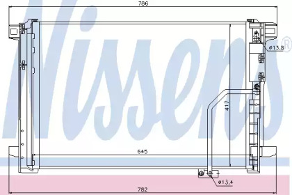 NISSENS DB Радіатор кондиціонера (конденсатор) з осушувачем W204/212