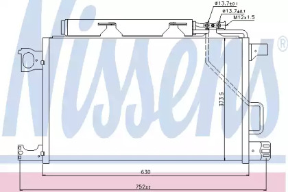 NISSENS DB Радіатор кондиціонера (конденсатор) з осушувачем W203