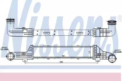 Інтеркулер MB W210 E220CDi AC 98-02 (вир-во Nissens)