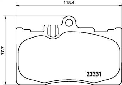 Колодки гальмівні дискові передние Lexus RX 300, 350 (00-06) (NP1079) NISSHINBO