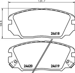 Гальмівні колодки Hyundai Sonata Grandeur