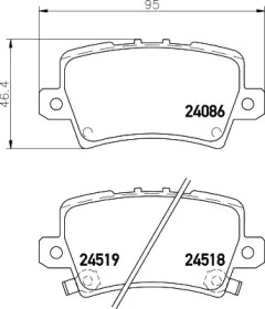 Гальмівні колодки HONDA Civic \R \06-12