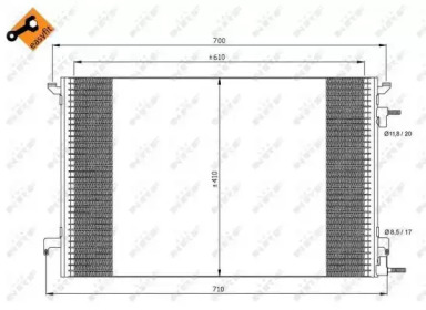 Радиатор кондиционера EASY FIT