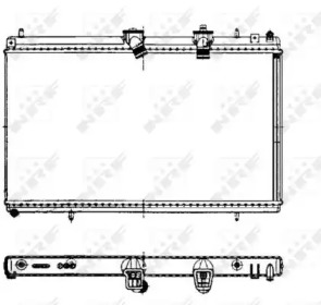 Радіатор охолодження CITROEN C5 II, C5 III, C6, C8 FIAT ULYSSE LANCIA PHEDRA PEUGEOT 407, 407 SW, 807 2.2D 04.06-