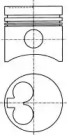 Поршень з кільцями VAG 77,51 1,6D/TD 2,4D/TD (вир-во NURAL)