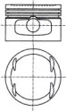 Поршень з кільцями VAG 76,51 1.4i 16V 97- (вир-во NURAL)