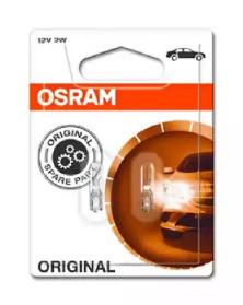 (к/т 2 шт) Автолампа Osram (2W 12V W2X4,6D)