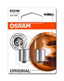 (к/т 2 шт) Автолампа Osram (5W 12V BA15s)