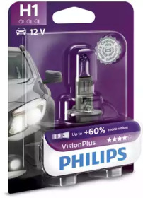 Лампа розжарювання H1 12V 55W P14,5s VisionPlus (вир-во Philips)