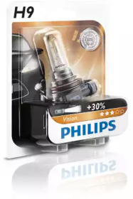 Лампа розжарювання H9 12V 65W PGJ19-5 STANDARD (blister 1шт) (вир-во Philips)