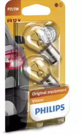 Лампа розжарювання P21/5W12V 21/5W BAY15d (blister 2шт) (вир-во Philips)