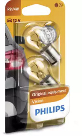 Лампа розжарювання P21/4W 12V BAZ15d 2шт blister (вир-во Philips)