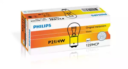 Лампа розжарювання P21/4W12V 21/4W BAZ15d (вир-во Philips)