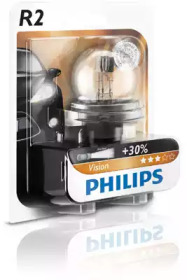 Лампа розжарювання R2 12V 45/40W P45t-41 STANDARD 1шт blister (вир-во Philips)