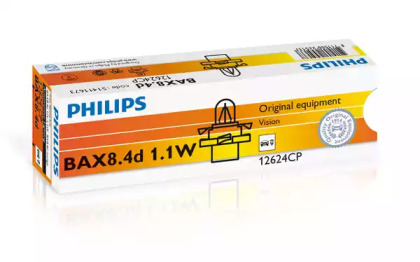 Лампа розжарювання BAX BX8,4d Orange 12V 1.1W (вир-во Philips)