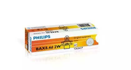 Лампа розжарювання BAX BX8,4d Light Green 12V 2W (вир-во Philips)