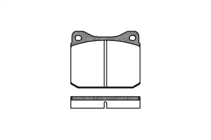 Колодка гальм. диск. VW LT 28-35 (04/75-06/96) передн. (вир-во REMSA)