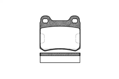 Колодка гальм. диск. MB 190 (W201), C-CLASS (W202) задн. (вир-во REMSA)