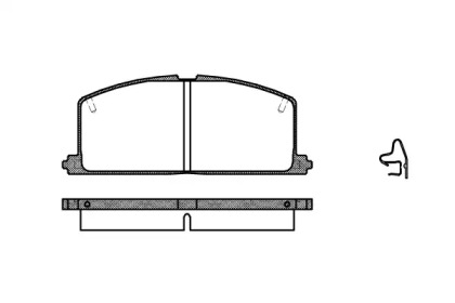 REMSA TOYOTA гальмівні колодки передн.Carina II,Corolla,Camry,Corona 1.3/2.0