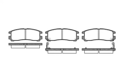 REMSA MITSUBISHI гальмівні колодки задн.Galant,Pajero,Chrysler Sebring