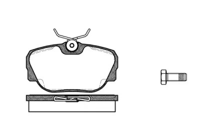 REMSA гальмівні колодки перед. BMW E30 1,6-2,5 82-93