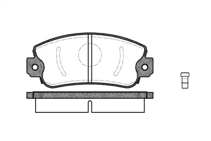 REMSA гальмівні колодки перед. FIAT Uno 1,0/1,5 89-02 SEAT Ibiza -93