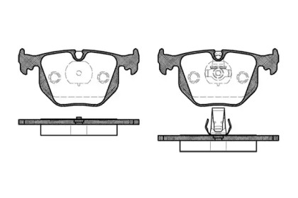 REMSA гальм. колод. задн. BMW 3 (E46), 7(E38), X3(E83), X5(E53)