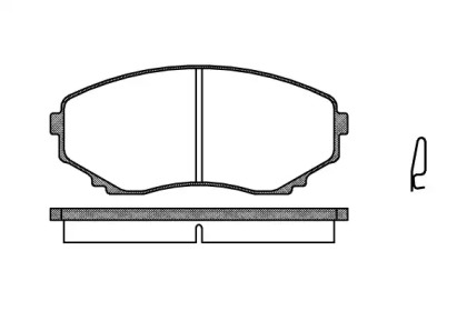 REMSA MAZDA гальмівні колодки передн. MPV 95-