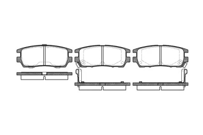 REMSA гальмівні колодки задн. MITSUBISHI Pajero 2,4-3,5 90-