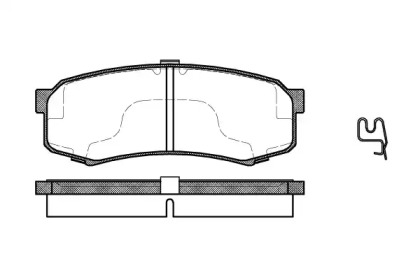 REMSA TOYOTA гальмівні колодки задн. Land Cruiser J7,80/90,Prado,FJ Cruiser,Mitsubishi Pajero IV