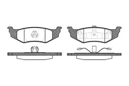 REMSA колодки гальм. задн. CHRYSLER 300M, PT Cruiser