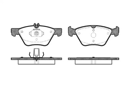 REMSA CHRYSLER гальмівні колодки передн.W210/211/220 300C