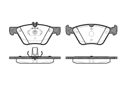 REMSA DB гальмівні колодки перед. W210/211/220 CHRYSLER 300C