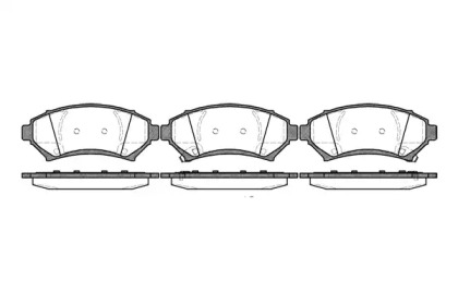 REMSA OPEL гальмівні колодки передні Sintra 2.2DTI,3.0I 96-