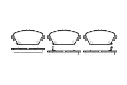 REMSA гальмівні колодки передн. HONDA Accord 98-03