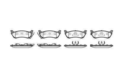 REMSA гальмівні колодки задн. DB ML-klasse (W163)