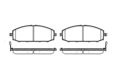 REMSA NISSAN гальмівні колодки дискові Patrol GR II 2,8TD 97-