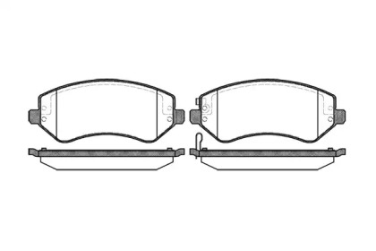 REMSA CHRYSLER К-т гальмівних колодок передн.Voyager 00-