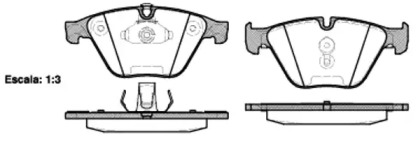 REMSA BMW колодки гальм.передн.5 F10 525/535, 7 F01 730 10-