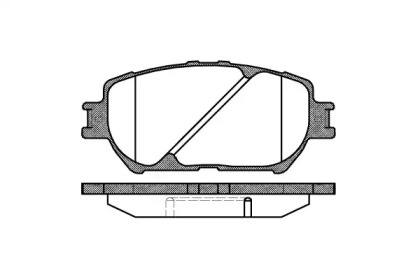 Колодка гальм. диск. TOYOTA CAMRY, передн. (вир-во REMSA)