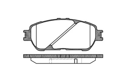 Колодка гальм. диск. TOYOTA CAMRY 2.4I 16V 01.11 - передн. (вир-во REMSA)