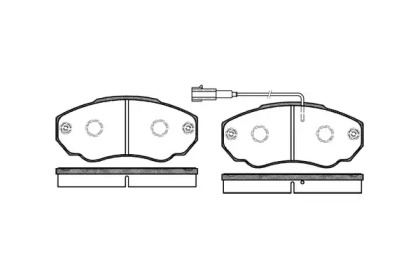 REMSA К-т гальмівних колодок CITROEN JUMPER 1000/1400kg