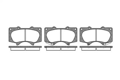 REMSA TOYOTA Торм.колодки передн.Land Cruiser 120