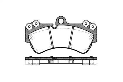 Колодка гальм. диск. PORSCHE, VW CAYENNE (955), TOUAREG (7LA, 7L6, 7L7), передн. (вир-во REMSA)