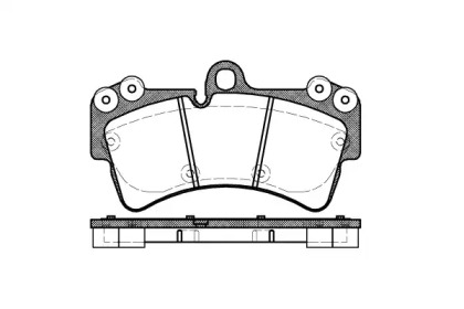 Колодка гальм. диск. AUDI Q7, PORSCHE CAYENNE, VW TOUAREG передн. (вир-во REMSA)