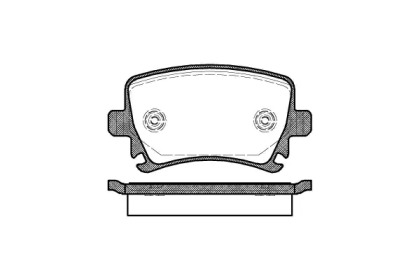 Колодка гальм. диск. AUDI A4, SEAT, SKODA, VW задн. (вир-во REMSA)