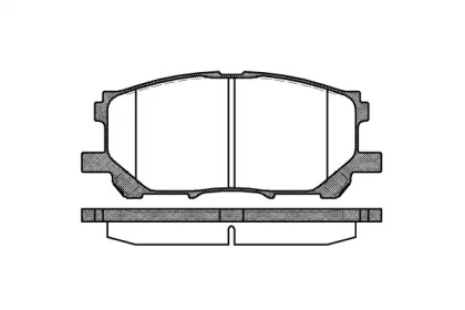 Колодка гальм. диск. LEXUS RX, передн. (вир-во REMSA)