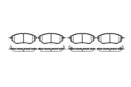 Колодка гальм. диск. SUBARU LEGACY IV передн. (вир-во REMSA)